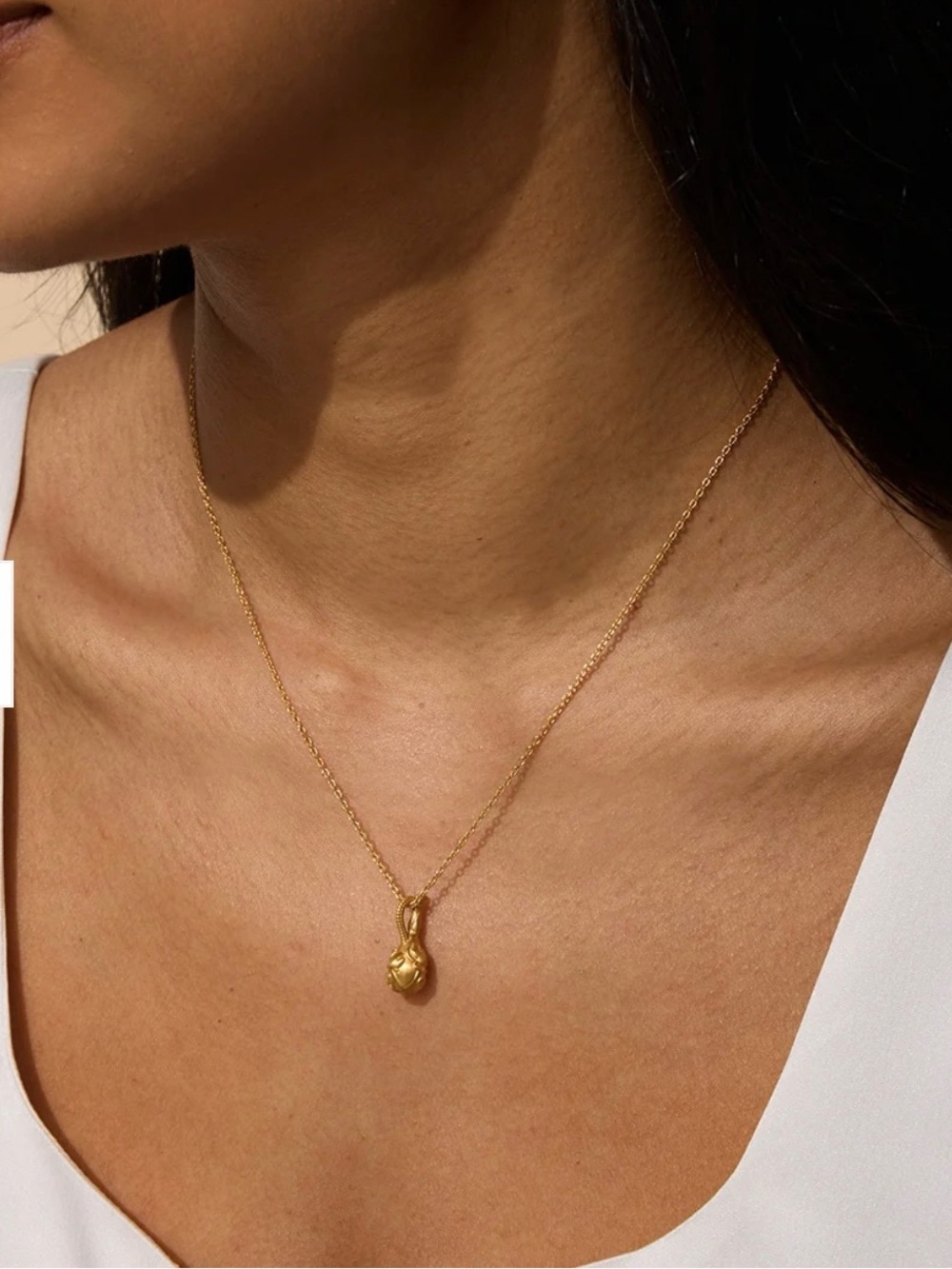 Satya Jewelry Gold VESSEL Charm Necklace